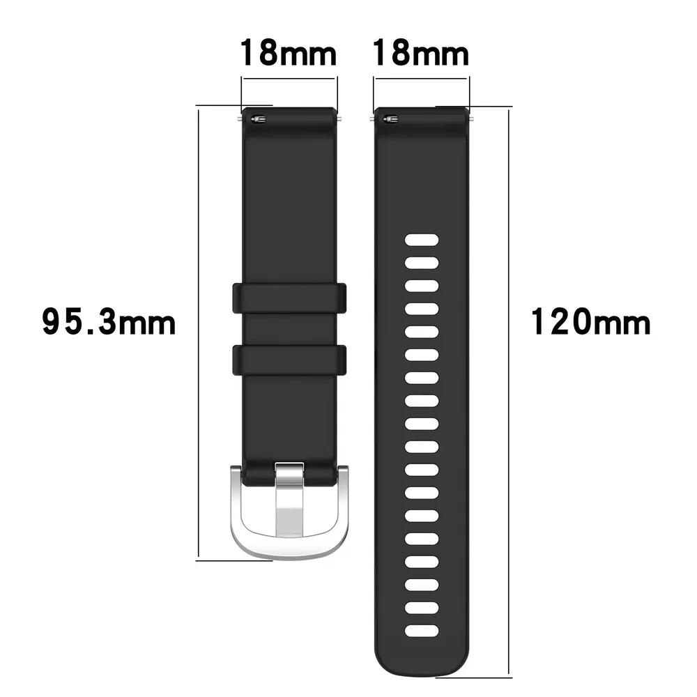 Bracelet silicone 18 à 22 mm pour montre Xiaomi S4
