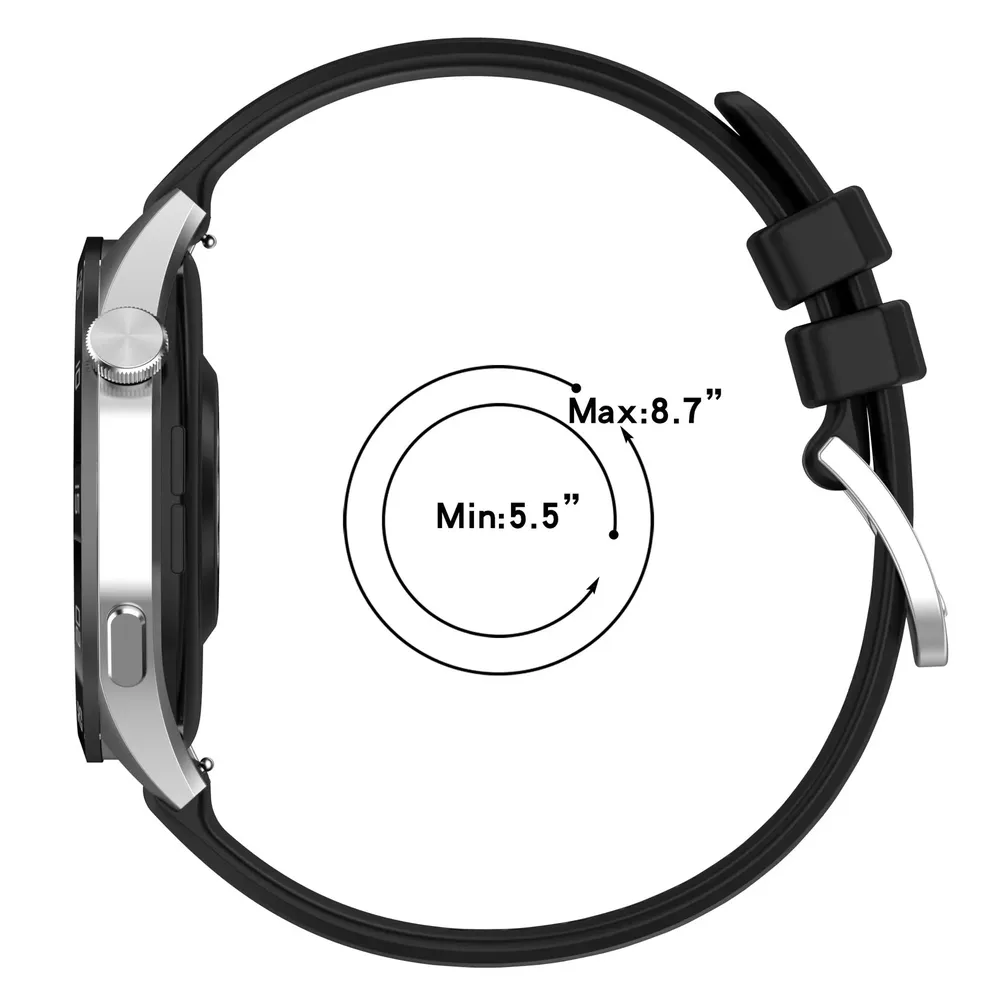 Bracelet silicone 18 à 22 mm pour montre Xiaomi S4