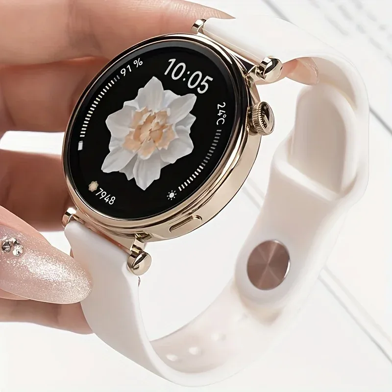Bracelet silicone 18 à 22 mm pour Samsung et Huawei