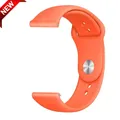 Bracelet silicone 18 à 22 mm pour Samsung et Huawei – Couleur du bracelet PaPaya 39