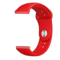 Bracelet silicone 18 à 22 mm pour Samsung et Huawei – Couleur du bracelet red-12