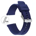 Bracelet silicone 18 à 22 mm sport étanche – Couleur du bracelet Blue