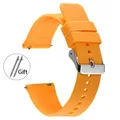 Bracelet silicone 18 à 22 mm sport étanche – Couleur du bracelet Orange