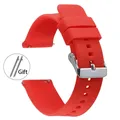 Bracelet silicone 18 à 22 mm sport étanche – Couleur du bracelet Red