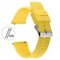 Bracelet silicone 18 à 22 mm sport étanche – Couleur du bracelet Yellow
