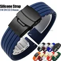 Bracelet silicone 18 à 24 mm pour Huawei et Seiko – 1