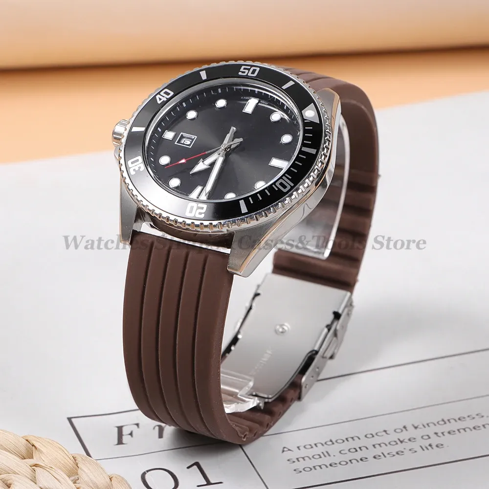 Bracelet silicone 18 à 24 mm pour Huawei et Seiko