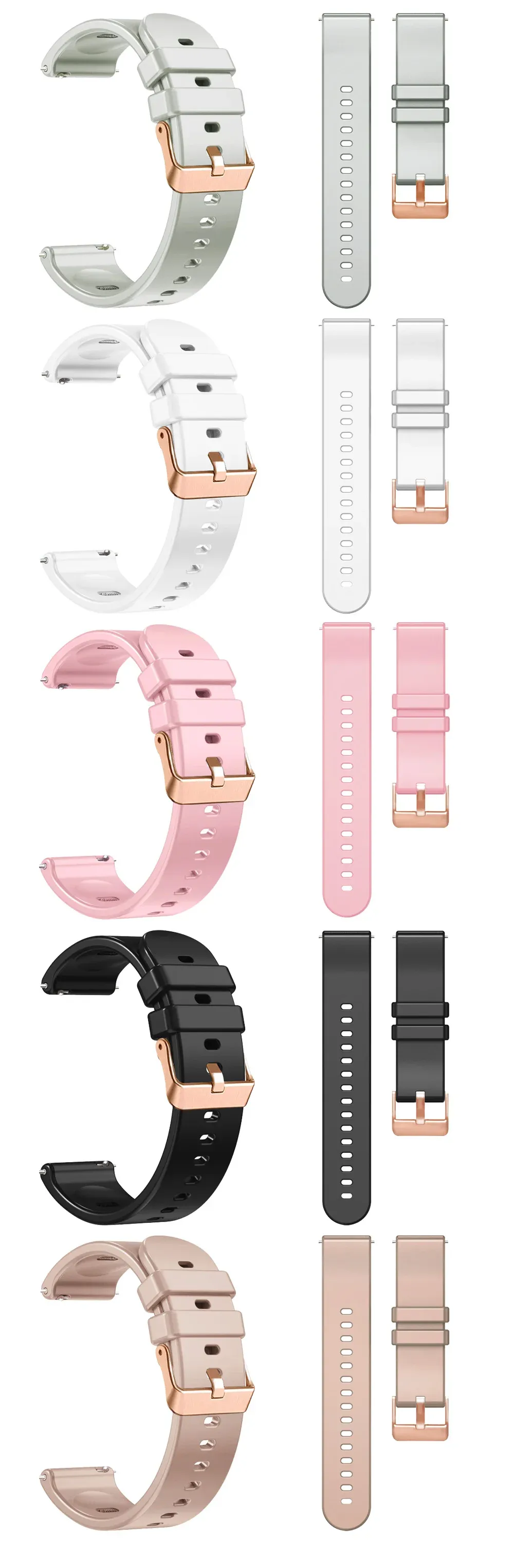 Bracelet silicone 18 mm pour Garmin Venu 3S Forerunner