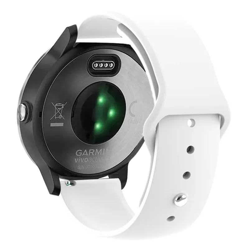 Bracelet silicone 20 à 22 mm Garmin Vivoactive