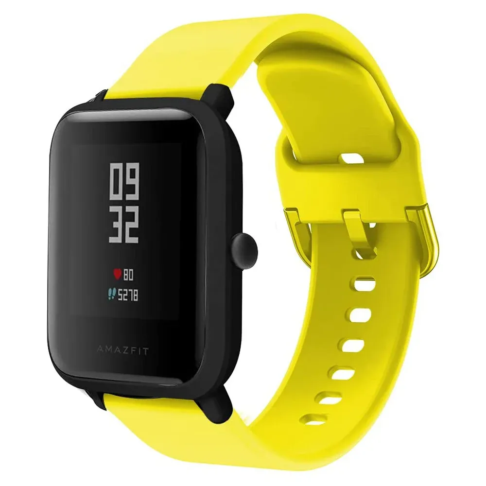 Bracelet silicone 20 à 22 mm pour Amazfit GTS GTR