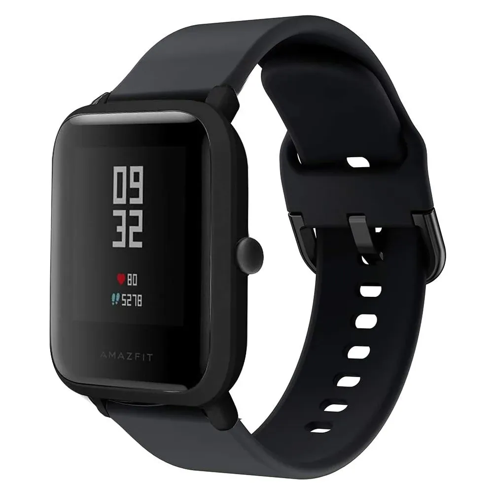 Bracelet silicone 20 à 22 mm pour Amazfit GTS GTR