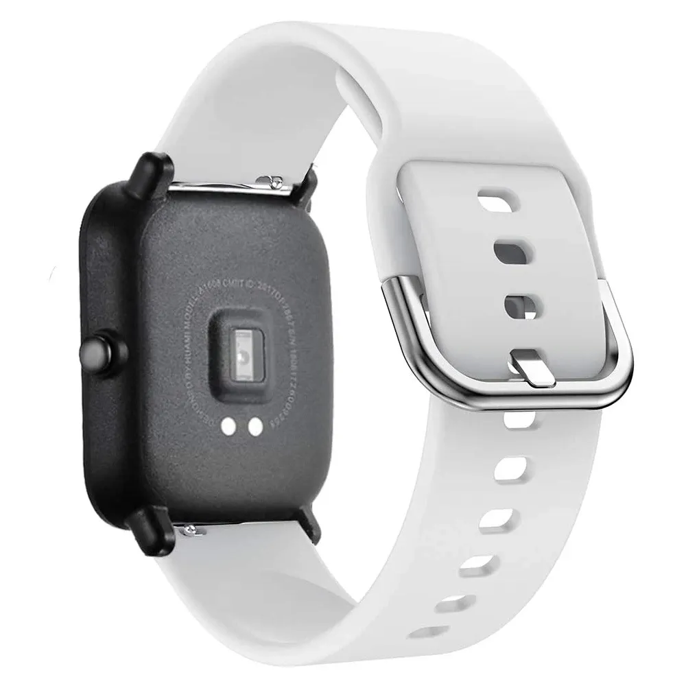 Bracelet silicone 20 à 22 mm pour Amazfit GTS GTR