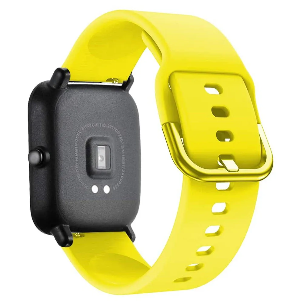 Bracelet silicone 20 à 22 mm pour Amazfit GTS GTR