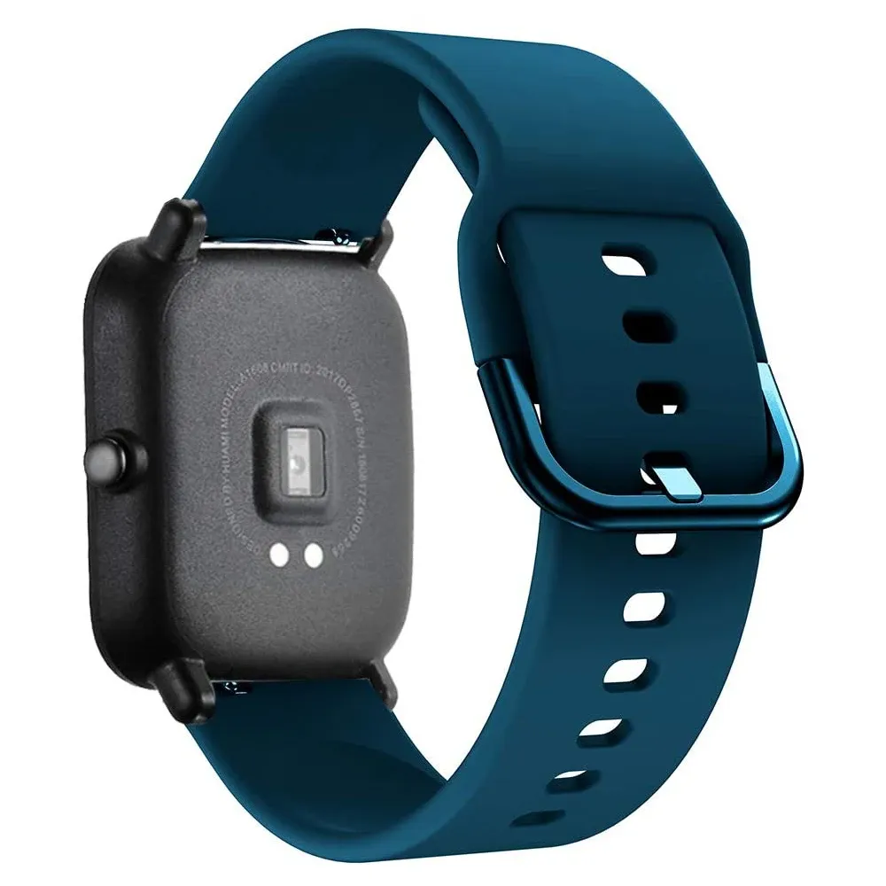 Bracelet silicone 20 à 22 mm pour Amazfit GTS GTR