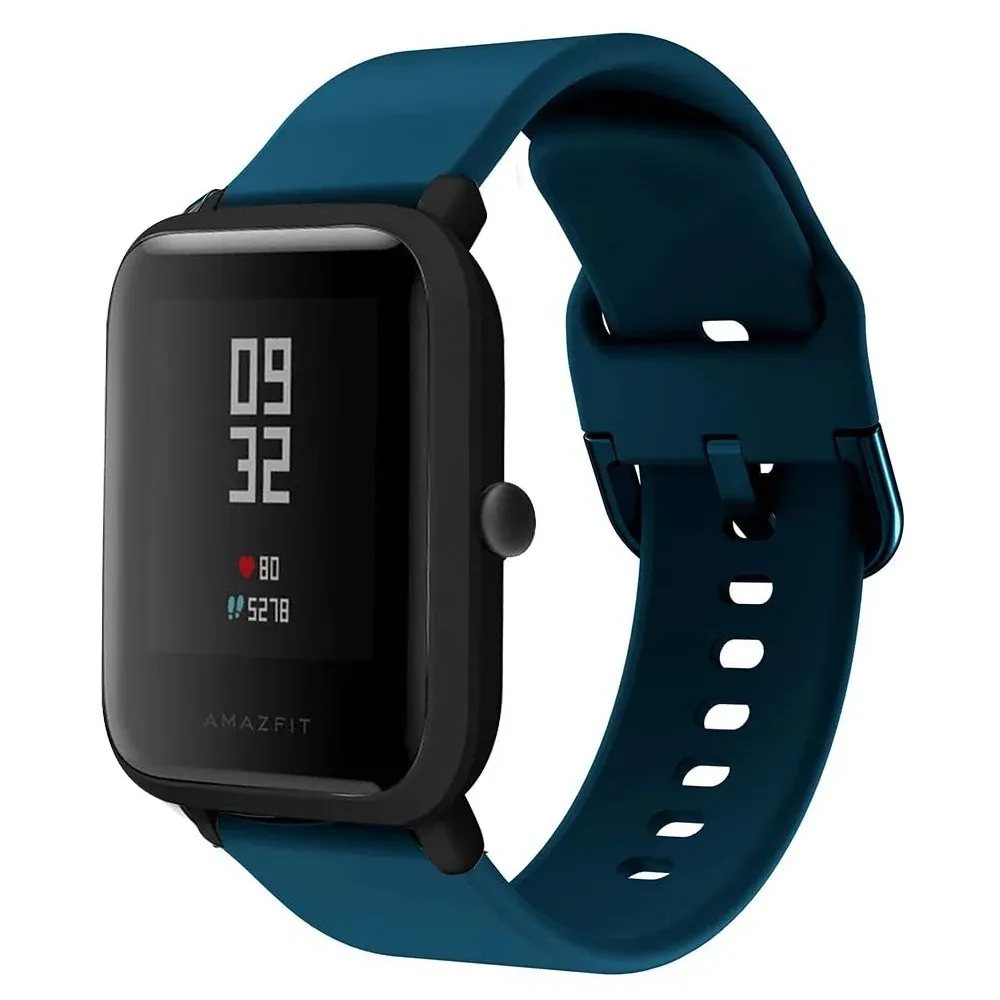 Bracelet silicone 20 à 22 mm pour Amazfit GTS GTR