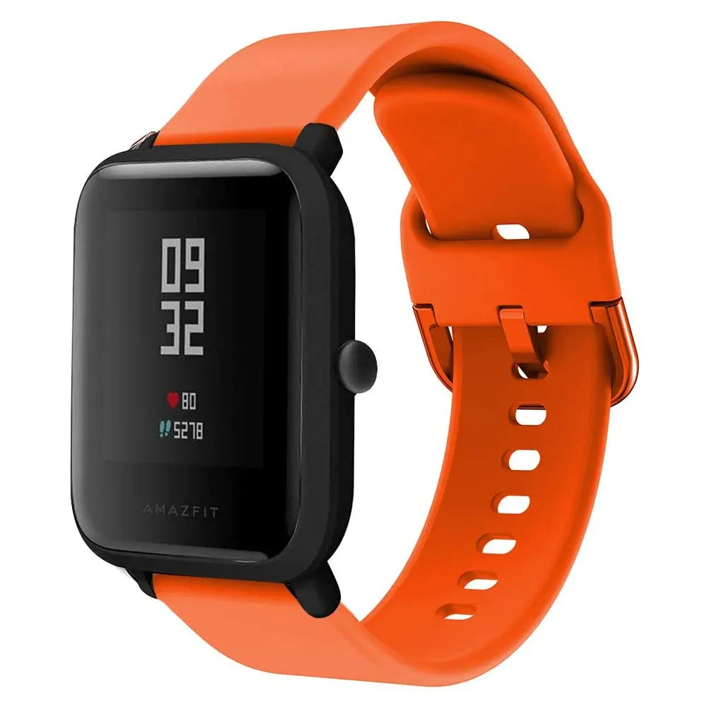 Bracelet silicone 20 à 22 mm pour Amazfit GTS GTR