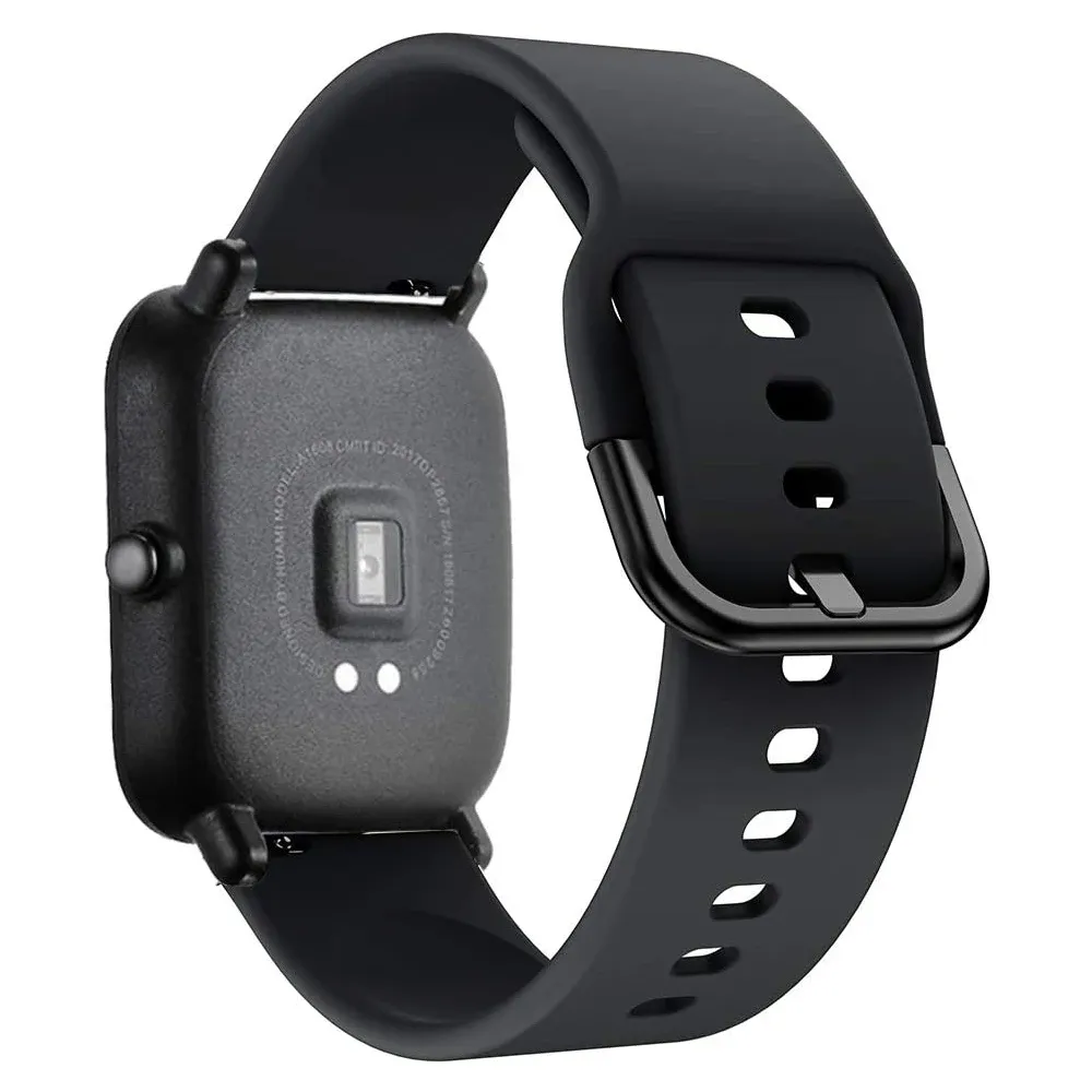 Bracelet silicone 20 à 22 mm pour Amazfit GTS GTR