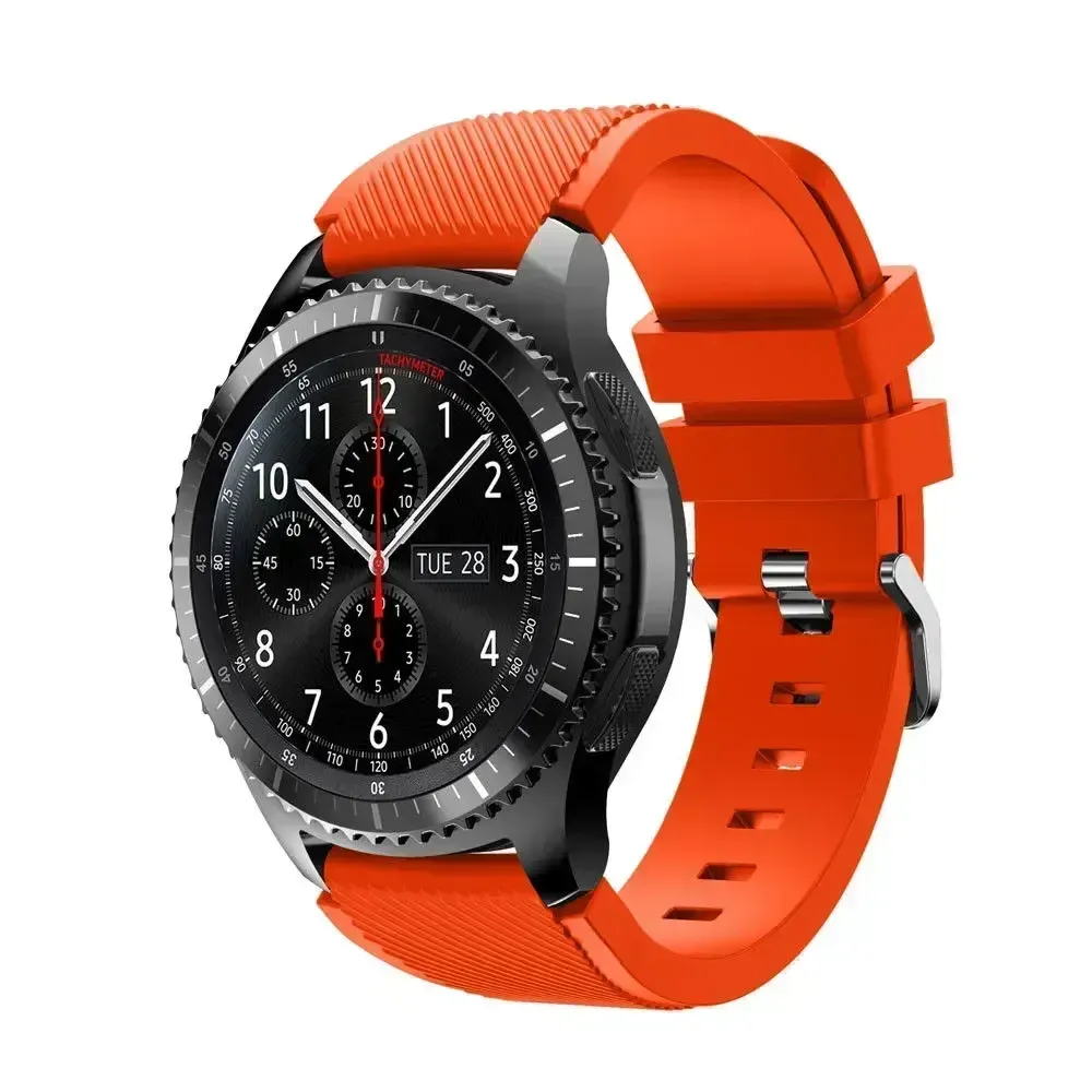 Bracelet silicone 20 à 22 mm pour Samsung Galaxy Huawei