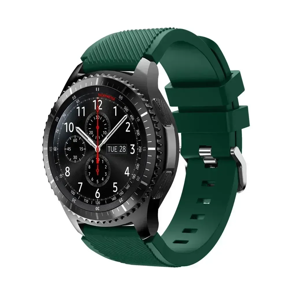 Bracelet silicone 20 à 22 mm pour Samsung Galaxy Huawei