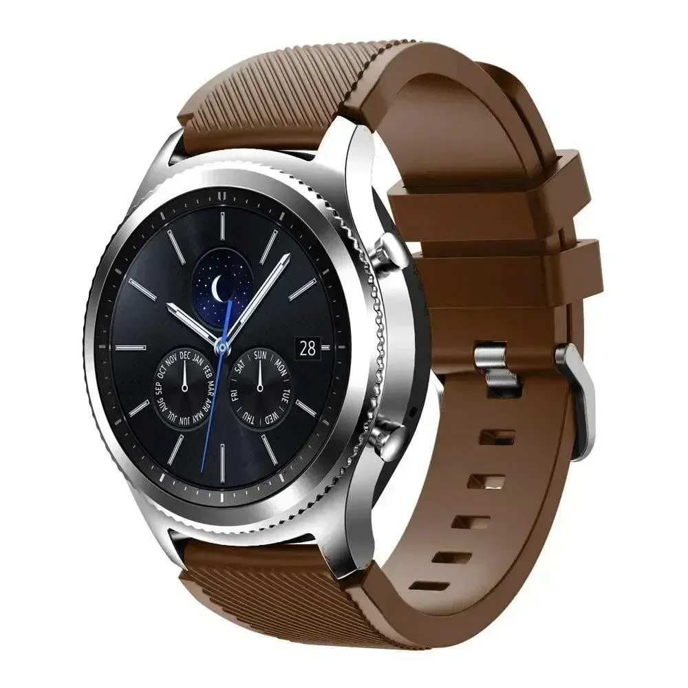 Bracelet silicone 20 à 22 mm pour Samsung Galaxy Huawei
