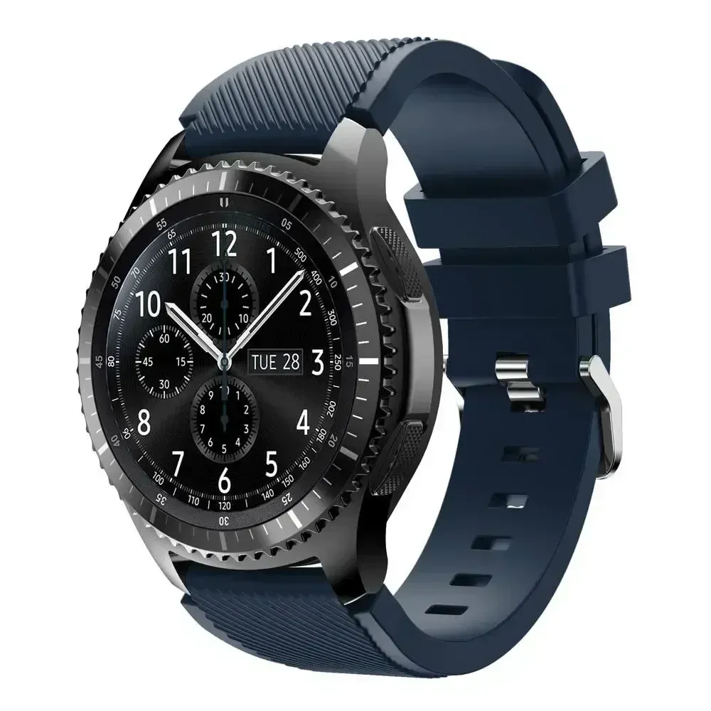 Bracelet silicone 20 à 22 mm pour Samsung Galaxy Huawei