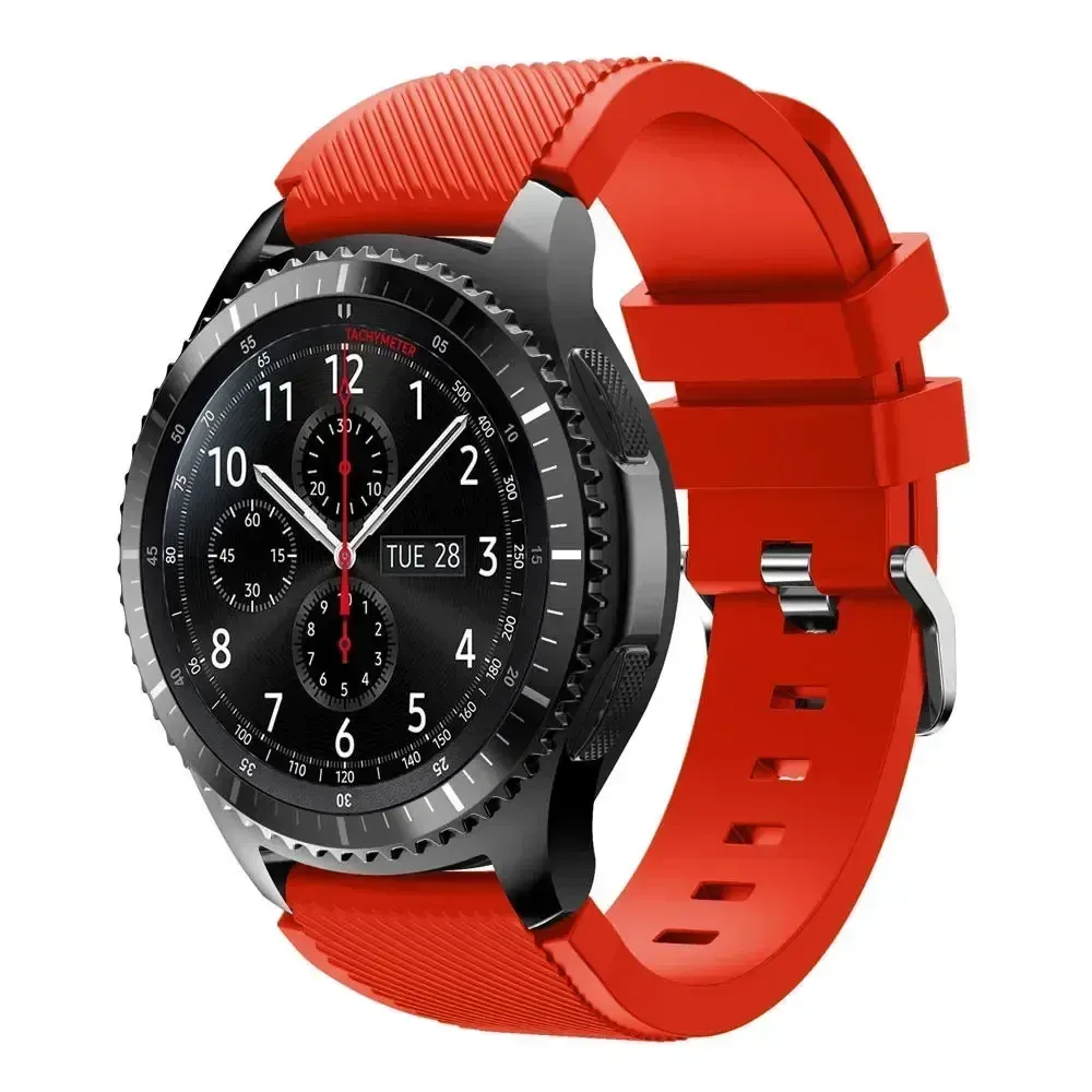 Bracelet silicone 20 à 22 mm pour Samsung Galaxy Huawei