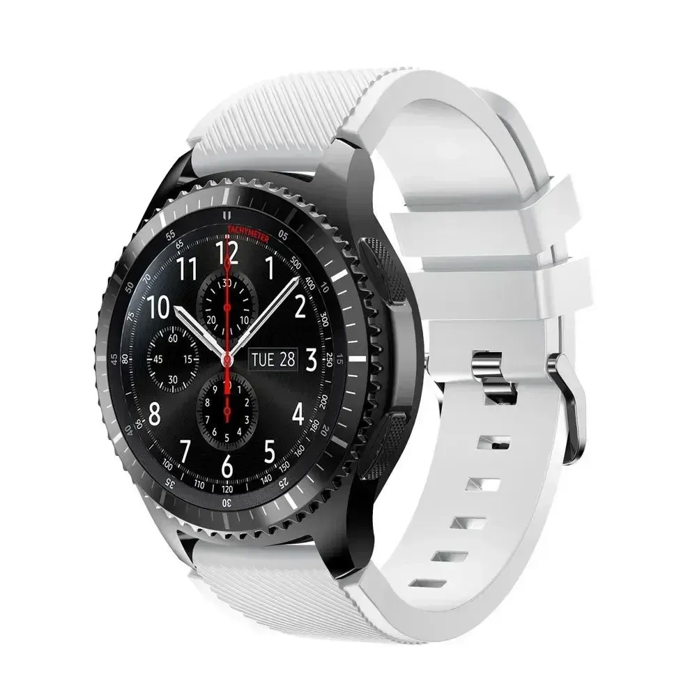 Bracelet silicone 20 à 22 mm pour Samsung Galaxy Huawei