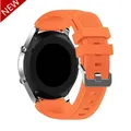 Bracelet silicone 20 à 22 mm pour Samsung Galaxy Huawei – Couleur du bracelet Emma Orange