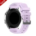Bracelet silicone 20 à 22 mm pour Samsung Galaxy Huawei – Couleur du bracelet lilac
