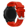 Bracelet silicone 20 à 22 mm pour Samsung Galaxy Huawei – Couleur du bracelet Red