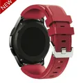 Bracelet silicone 20 à 22 mm pour Samsung Galaxy Huawei – Couleur du bracelet Rose red
