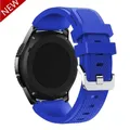 Bracelet silicone 20 à 22 mm pour Samsung Galaxy Huawei – Couleur du bracelet Royal blue