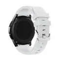 Bracelet silicone 20 à 22 mm pour Samsung Galaxy Huawei – Couleur du bracelet White