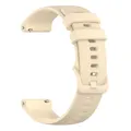 Bracelet silicone 20 à 22 mm pour TicWatch Pro – Couleur du bracelet Beige