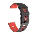 Bracelet silicone 20 à 22 mm pour TicWatch Pro – Couleur du bracelet Black Red