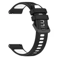Bracelet silicone 20 à 22 mm pour TicWatch Pro – Couleur du bracelet Black White