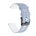 Bracelet silicone 20 à 22 mm pour TicWatch Pro – Couleur du bracelet Blue White