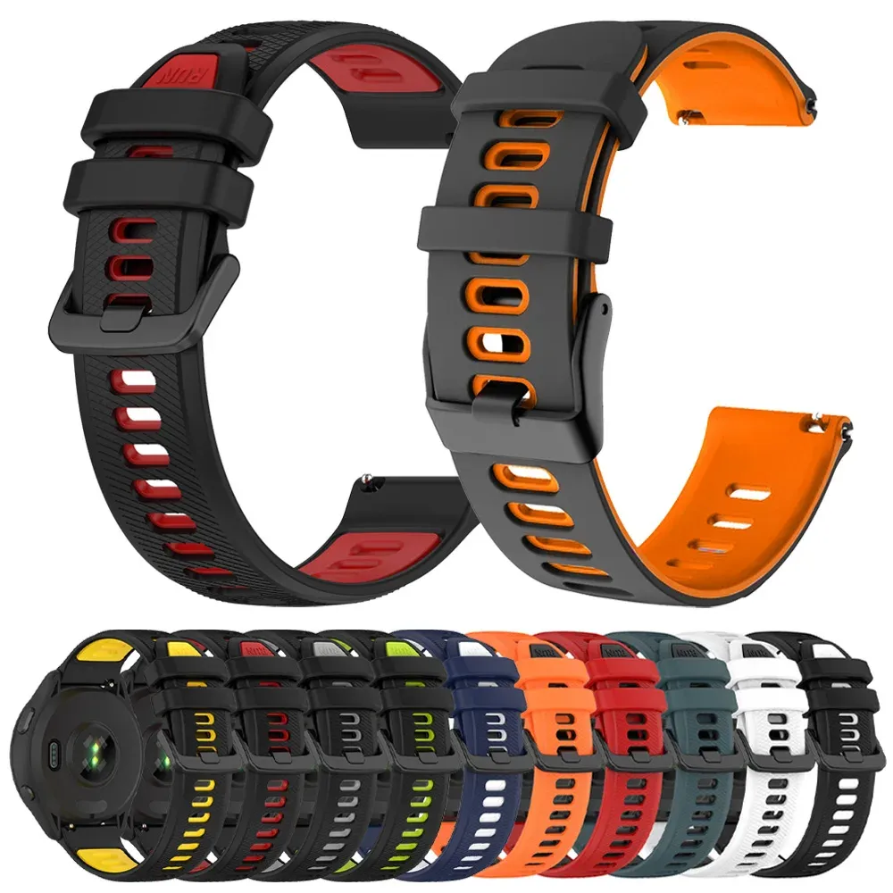 Bracelet silicone 20 à 22 mm pour TicWatch Pro