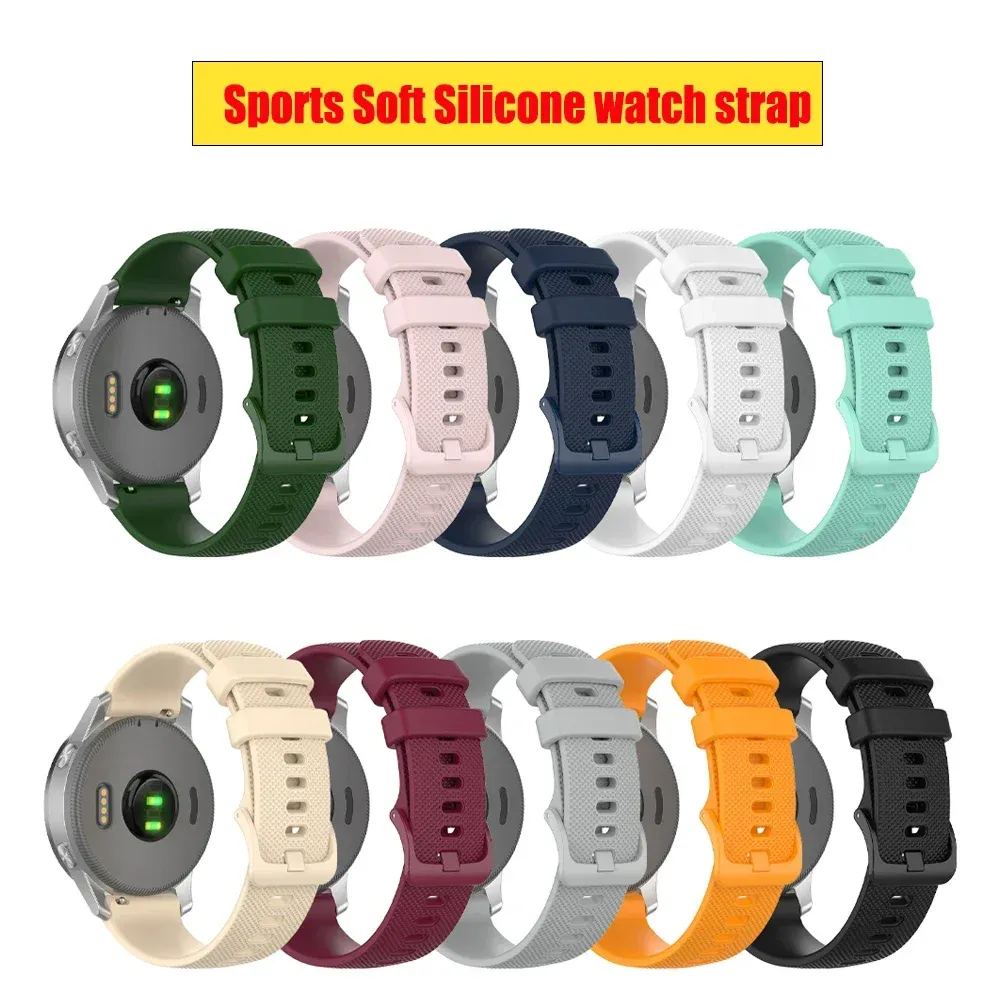 Bracelet silicone 20 à 22 mm pour TicWatch Pro