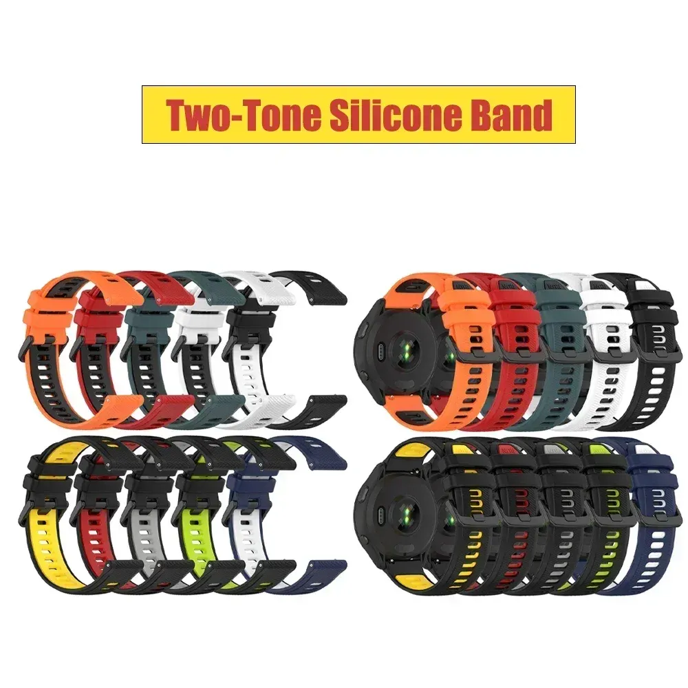 Bracelet silicone 20 à 22 mm pour TicWatch Pro