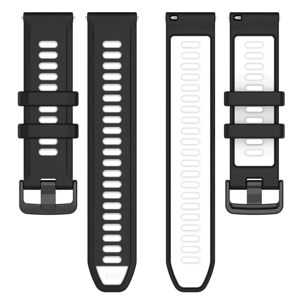 Bracelet silicone 20 à 22 mm pour TicWatch Pro