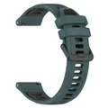 Bracelet silicone 20 à 22 mm pour TicWatch Pro – Couleur du bracelet Olive-Green Black