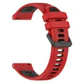 Bracelet silicone 20 à 22 mm pour TicWatch Pro – Couleur du bracelet Red black