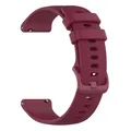 Bracelet silicone 20 à 22 mm pour TicWatch Pro – Couleur du bracelet Winered