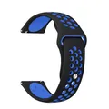 Bracelet silicone 20 et 22 mm Amazfit – Couleur du bracelet Black Blue