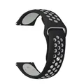 Bracelet silicone 20 et 22 mm Amazfit – Couleur du bracelet Black-Gray