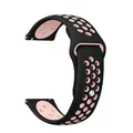 Bracelet silicone 20 et 22 mm Amazfit – Couleur du bracelet Black Light pink