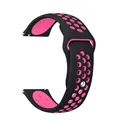 Bracelet silicone 20 et 22 mm Amazfit – Couleur du bracelet Black-Pink
