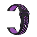 Bracelet silicone 20 et 22 mm Amazfit – Couleur du bracelet Black Purple