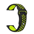 Bracelet silicone 20 et 22 mm Amazfit – Couleur du bracelet Black-Yellow